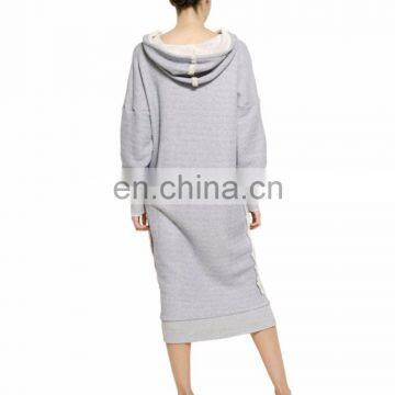 Thin Cotton Fleece Blank Wholesale Solid Color Woman Hoodie photo-3