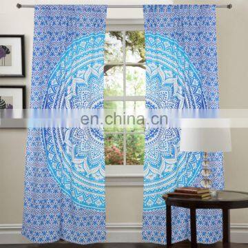 Fashion Mandala window curtain 100% Cotton