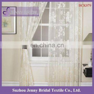 BCK079 fancy white window lace curtain