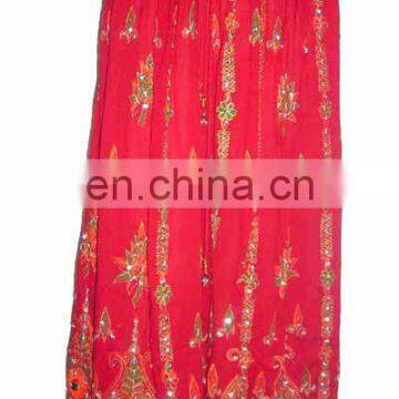 Latest design Skirt Indian Skirt gold print skirt wholesale skirt mirror work skirt