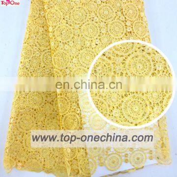 Colorful guipure lace wholesale\African bridal dress lace\chemical lace for party