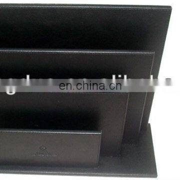 Promotional New Design High Quality OEM for Sale Leather Office Magazine Rack photo-2