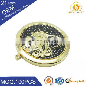 Wholesale Metal Rose Gold Makeup Mirror photo-2