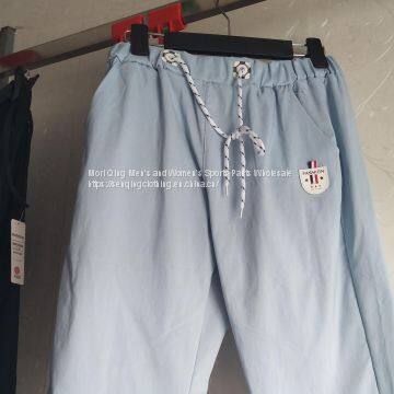 Summer suit men's trend five-point sweatpants straight tube handsome pure color casual pants