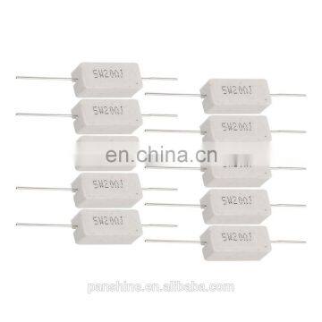 Cement Ceramic 5W 200 ohm Resistor Temperature Fuse Cement resistor