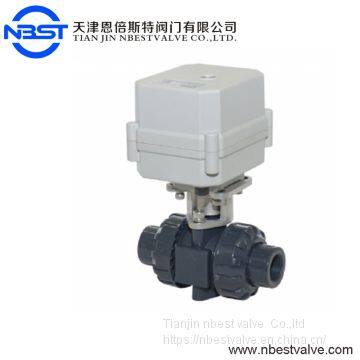 AC220V Electric PVC DN20 3/4'' Ball Valve photo-2