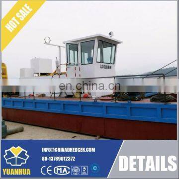 river sand cutter suction dredger installation with dredging pontoon