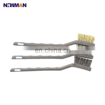 Small Pasltic Handle Tooth Style Dental Nylon Small Brass Wire Brush