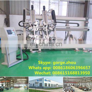 Four hydraulic Aluminum windows corner crimping machine