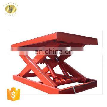 7LSJG Shandong SevenLift 1 Ton Load Capacity Plywood Hydraulic Scissor Lift Table