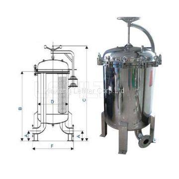 1 micron bag filter housing stainless steel 304 /316l water purifier