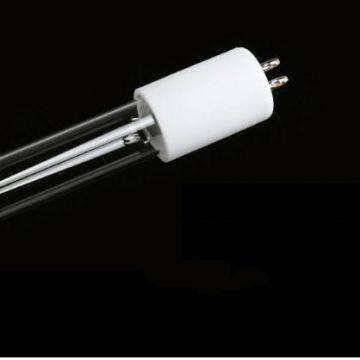 UVC hot cathode germicidal lamp T5 double ended straight tube quartz glass ceramic base G5 253.7nm 185nm