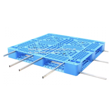 single faced HDPE Grid Plastic Pallets for directly stacking goods