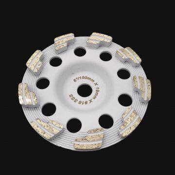 Diamond Grinding Cup Wheel on Concrete Floor of Arrow Section photo-3