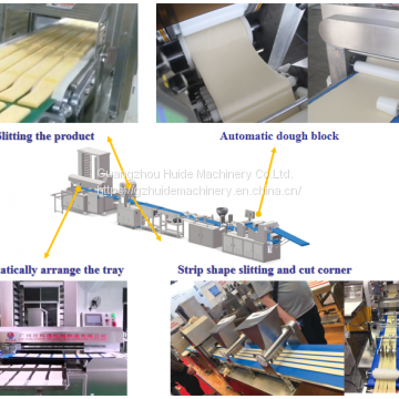 Commercial High-productivity Short Bread Pastry Reversible Puff Processing Machine Dough Sheeter Snack Extruder Making Machine photo-5