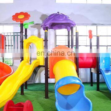 outdoor children playground equipment metal slide plastic playground tunnel