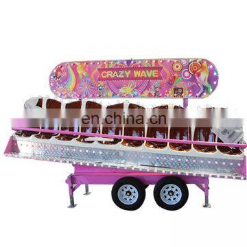 Fun Fair Ground Attractions Crazy Wave Amusement Rides Miami Trip Ride With Trailer for Sale photo-5