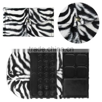 2013 zebra empty magnetic makeup/cosmetic eyeshadow palette