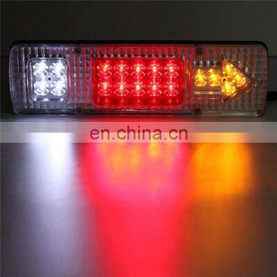 2Pcs 12V LED Warning Light Universal Arrow Truck Trailer Rear Tail Brake Stop Reverse Turn Indicator Light Lamp