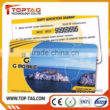 Paper Scratch Card / Scratch Card for Mobile Phones / Prepaid Paper Game Cards photo-4