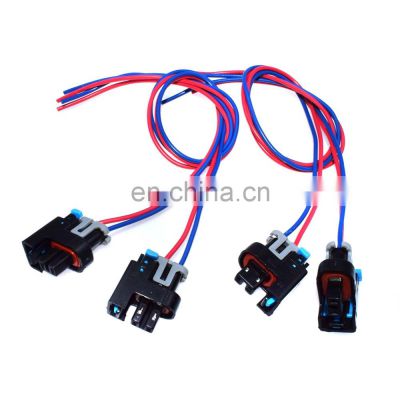 Free Shipping!4pcs New Connector 2-way 2 pin for GM Saturn Fuel Injector 575356 1P1575 PT2135