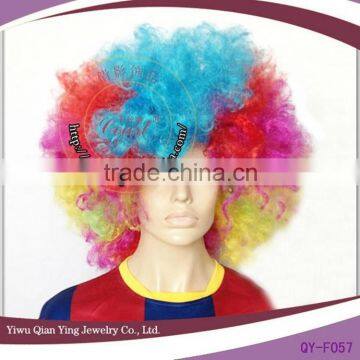 very big rainbow Madagascar 3 synthetic afro wigs