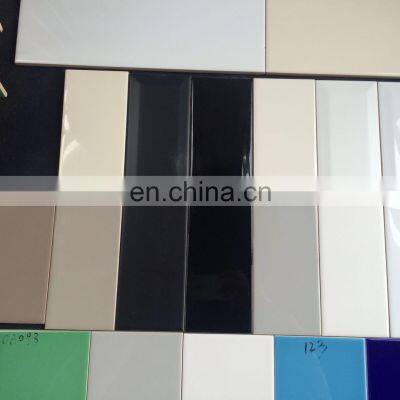 75x150 Nero Black Flat,wavy,beveled Edge Ceramic Glazed Kitchen Bathroom Matte Subway Ceramic Wall Tile OW082 photo-5