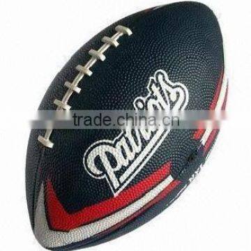 Rubber American Football With PU, Customized Logos and Sizes