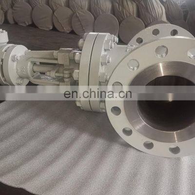 EN12288 DIN PN64 DN200 GATE VALVE Large Size Bevel Gear Operated Carbon Steel Body RAL7048 Painting Compuerta Valvulas photo-5