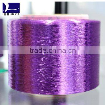 JINXIA DOPE DYED 100% POLYESTER DTY FDY POY FULL DULL,SEMI DULL YARN