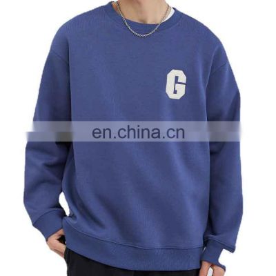 wholesale embroidery logo design plain sweatshirt custom design men clothing in winter