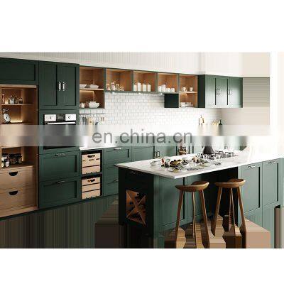 Vintage Green kitchen furniture Modern Kitchen cabinet price