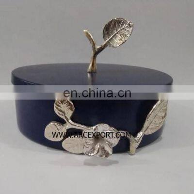 bowl with orchid lid