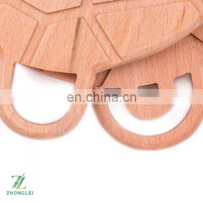 Creative New Beech Wood Turtle Shell Round Belt Handle Nordic Style Chopping Board Solid Wood Baked Pizza Board