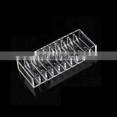 Countertop Acrylic 10 Slot Bracelet Display Stand Acrylic Jewelry Organizer