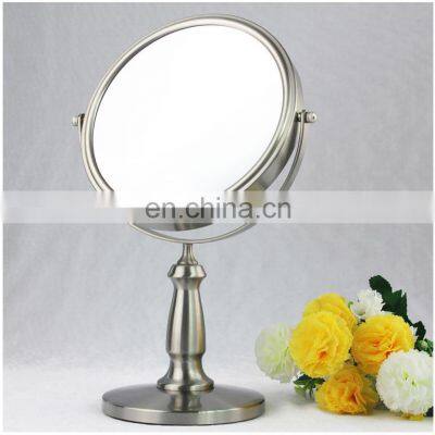 oval shape Double Sides magnify LED lighted desktop makeup mirror