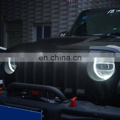 Front Grille LED Light for Jeep Wrangler JK JL 4X4 ABS Grill Grille Led Lighting 4x4 Accessories Maiker Offroad photo-5