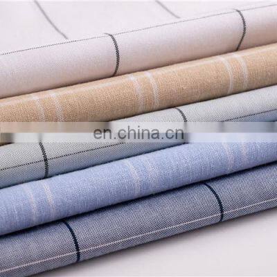 Large stock top quality smooth soft hometextile plaid printed fabric for dress