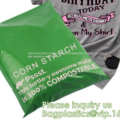 Cornstarch Made Biodegradable Compostable Courier Mailing Plastic Shipping Packaging Bag With Custom Logo CLOTH PACK