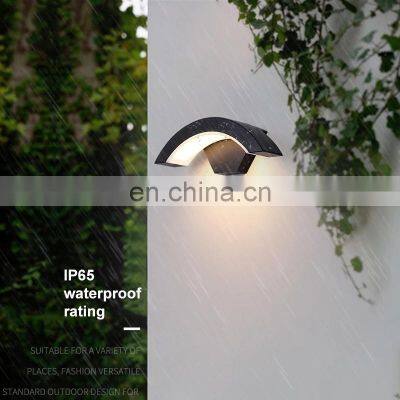 IP65 Waterproof Outdoor Lamp Sensor 12W 15W 18W Garden Porch Sconces Arc Downward Curve LED Wall Light photo-3