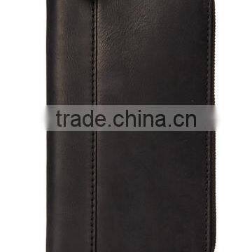 Vintage Cowhide Leather Clutch Wallet Travel Organizer Wallet for Men photo-5