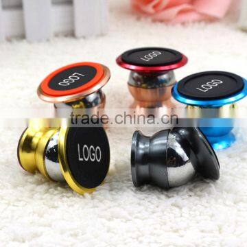 Magnet 360 Rotating Magnetic Funny Cell Phone Holder for Desk Magnetic Car Mount Stainless Steel Metal Stand Cell Phone Holder photo-2