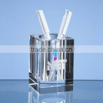 High grade transparent crystal clear pen holder