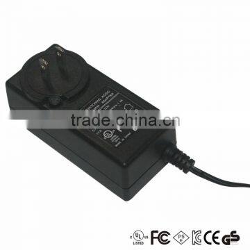 waterproof CE ROHS 36w 1.5a 24v power dc ac adapter