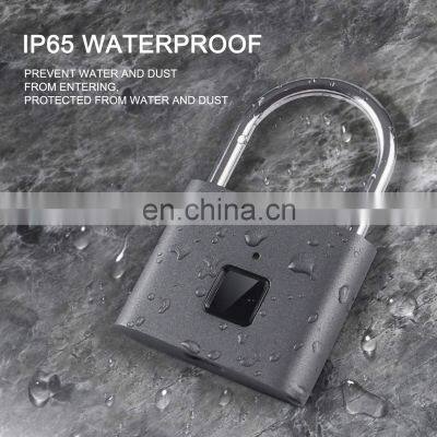 USB Port Smart Fingerprint Padlock Lock for Door and Backpack photo-5
