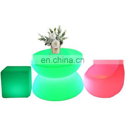 salon club bars event garden outdoor led furniture coffee shop rgb led bar stool Wholesale modern Multi color plastic furniture