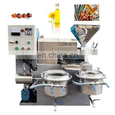 Stainless Steel Palm Automatic Line Sunflower Presser Engine Commercial Oil Press Machine And Plant With Heat