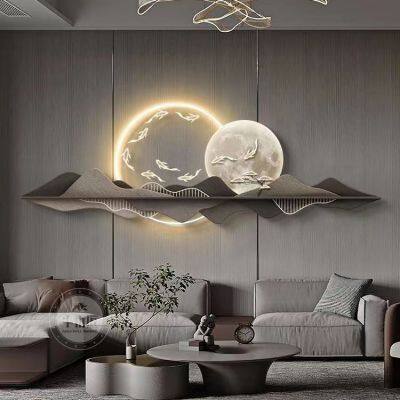 The Living Room Has a Backing Sofa and a Picture of Nine Fishes16 photo-4