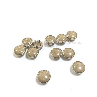 HLD factory wholesale color BRASS&SS 16L 18L pearl Prong snap button for clothes