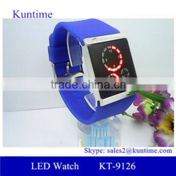 Environmental 12-hour/date faceless silicone led watch